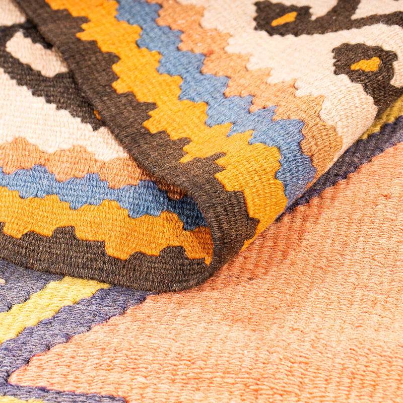 Tappeto corsia Tappeto Kelim - Vecchio - 280 x 147 cm - multicolore