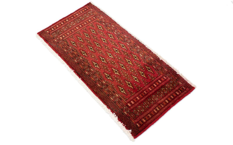 Tappeto corsia Tappeto Turkaman - 100 x 50 cm - rosso