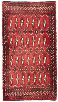 Tappeto corsia Tappeto Turkaman - 100 x 50 cm - rosso