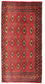 Tappeto corsia Tappeto Turkaman - 100 x 50 cm - rosso