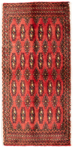 Tappeto corsia Tappeto Turkaman - 100 x 50 cm - rosso