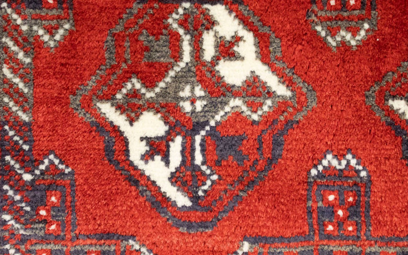 Tappeto corsia Tappeto Turkaman - 100 x 50 cm - rosso