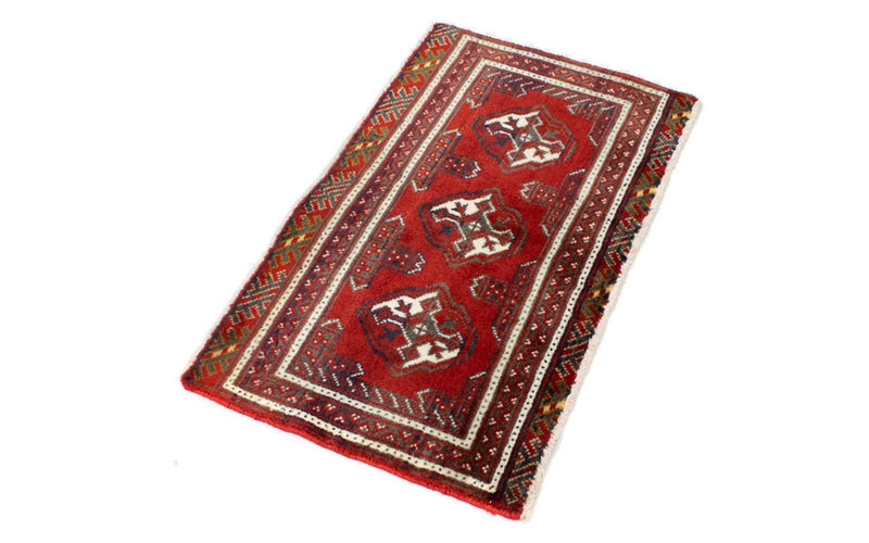 Tappeto corsia Tappeto Turkaman - 100 x 50 cm - rosso