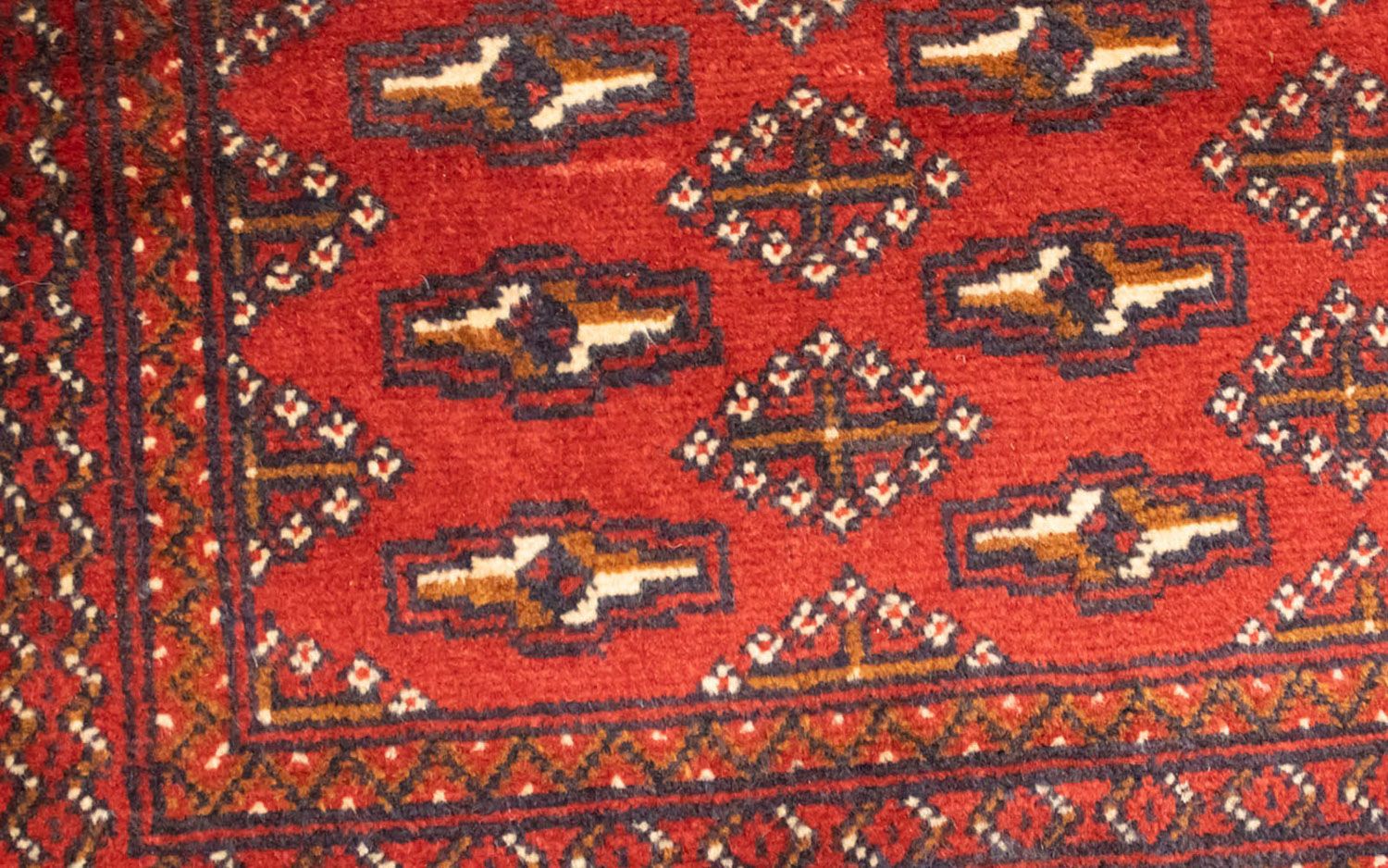 Tappeto corsia Tappeto Turkaman - 100 x 50 cm - rosso