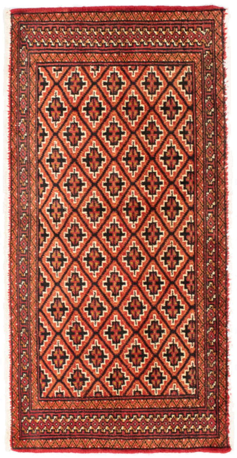 Tappeto corsia Tappeto Turkaman - 100 x 50 cm - arancione