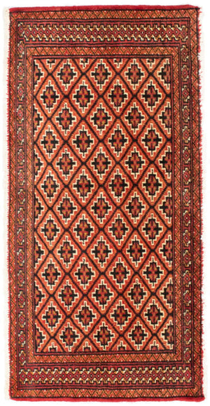 Tappeto corsia Tappeto Turkaman - 100 x 50 cm - arancione