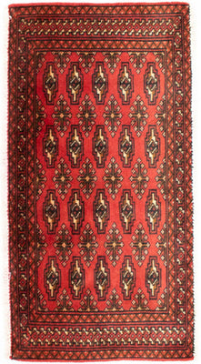 Tappeto corsia Tappeto Turkaman - 100 x 50 cm - rosso