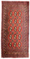 Tappeto corsia Tappeto Turkaman - 100 x 50 cm - rosso