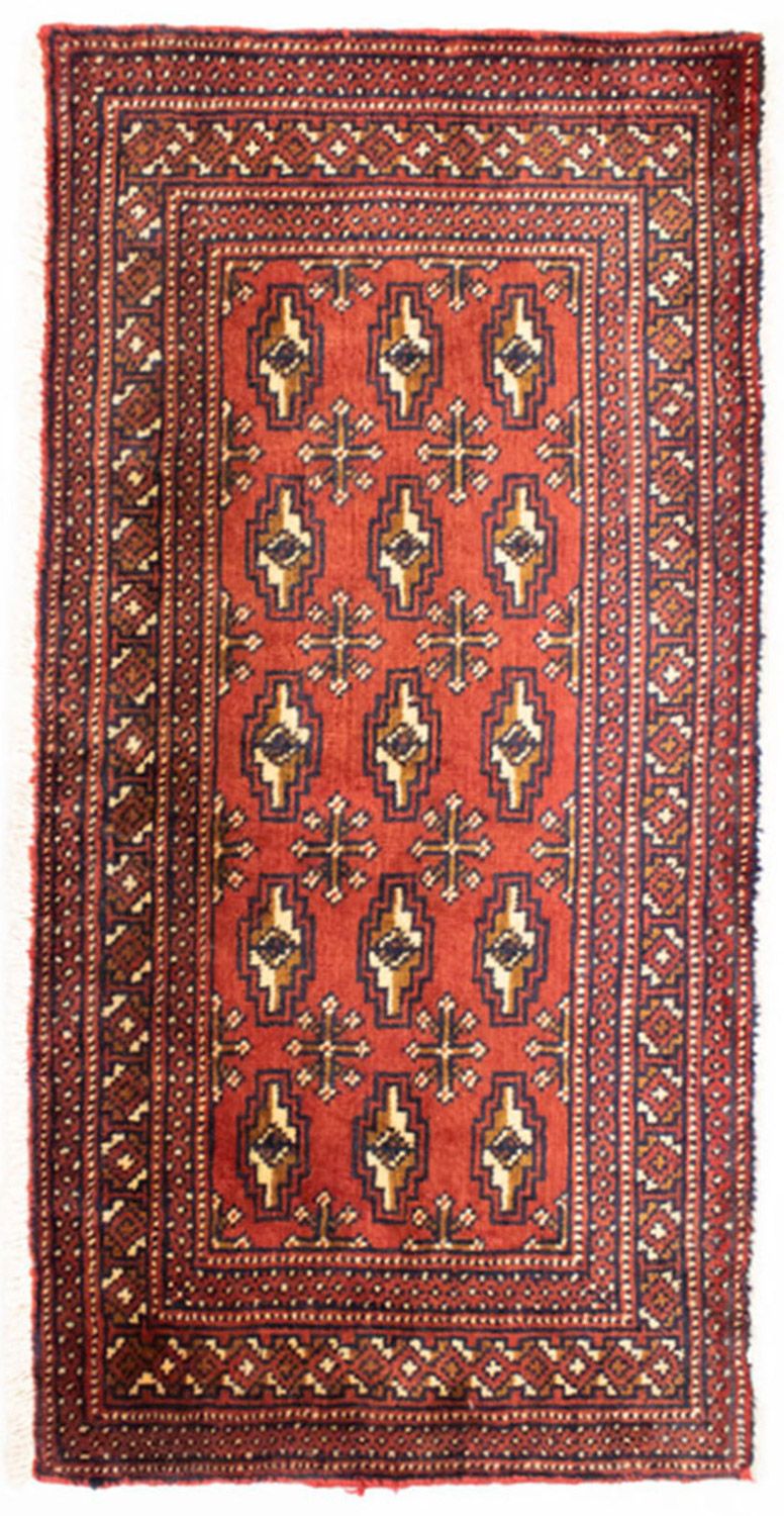 Tappeto corsia Tappeto Turkaman - 100 x 50 cm - rosso
