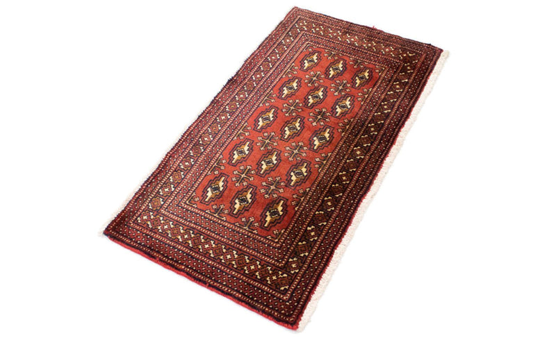 Tappeto corsia Tappeto Turkaman - 100 x 50 cm - rosso
