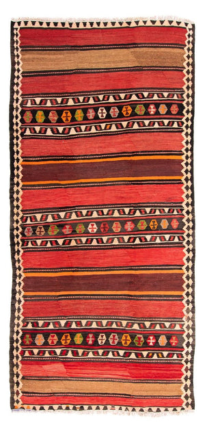 Tappeto corsia Tappeto Kelim - Vecchio - 300 x 145 cm - multicolore