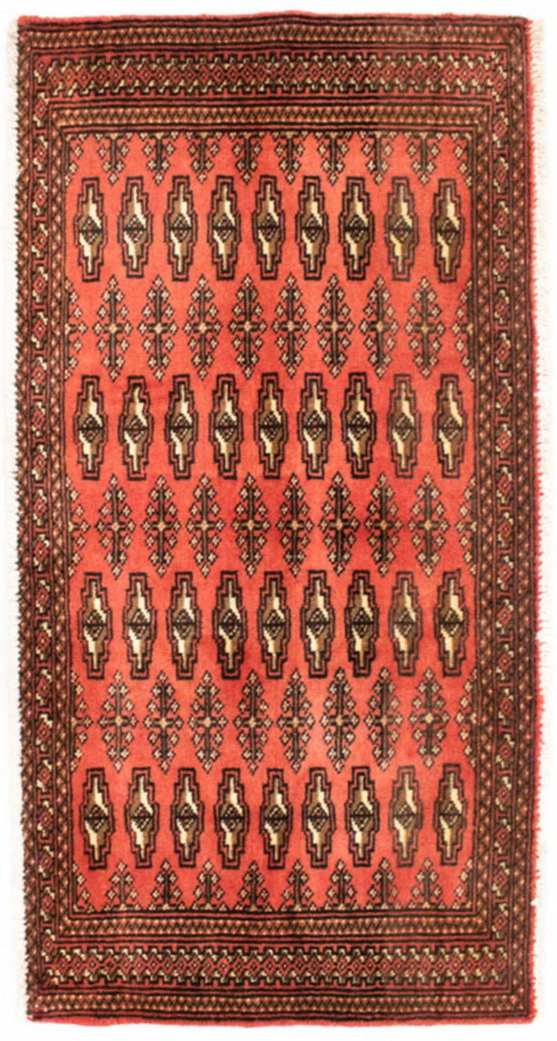 Tappeto corsia Tappeto Turkaman - 100 x 50 cm - ruggine