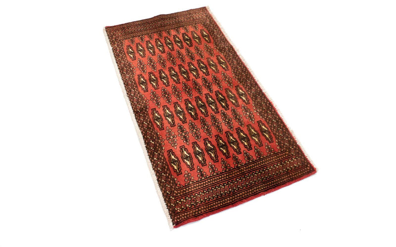 Tappeto corsia Tappeto Turkaman - 100 x 50 cm - ruggine