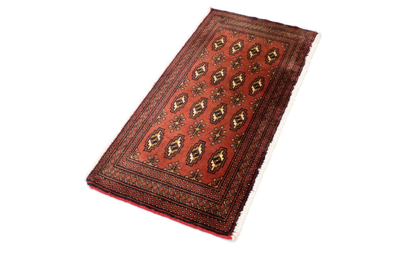 Tappeto corsia Tappeto Turkaman - 100 x 50 cm - ruggine