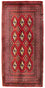 Tappeto corsia Tappeto Turkaman - 100 x 50 cm - rosso
