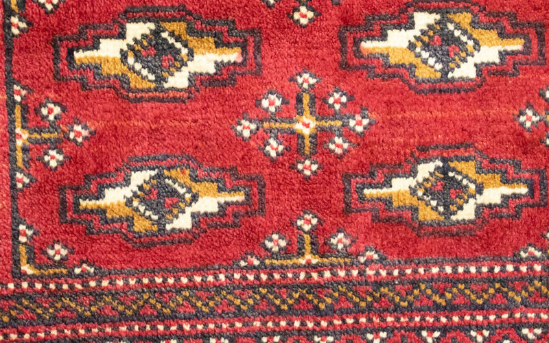 Tappeto corsia Tappeto Turkaman - 100 x 50 cm - rosso