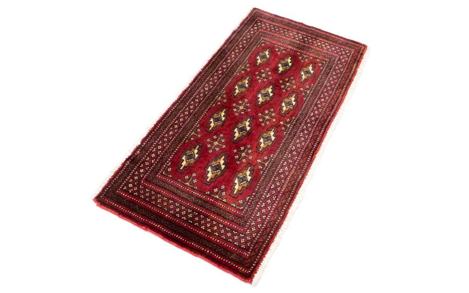 Tappeto corsia Tappeto Turkaman - 100 x 50 cm - rosso