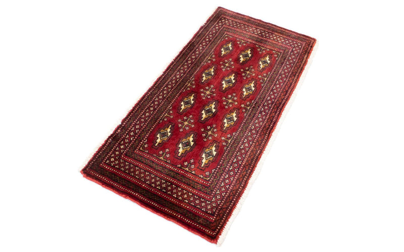 Tappeto corsia Tappeto Turkaman - 100 x 50 cm - rosso