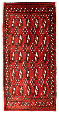 Tappeto corsia Tappeto Turkaman - 100 x 50 cm - rosso