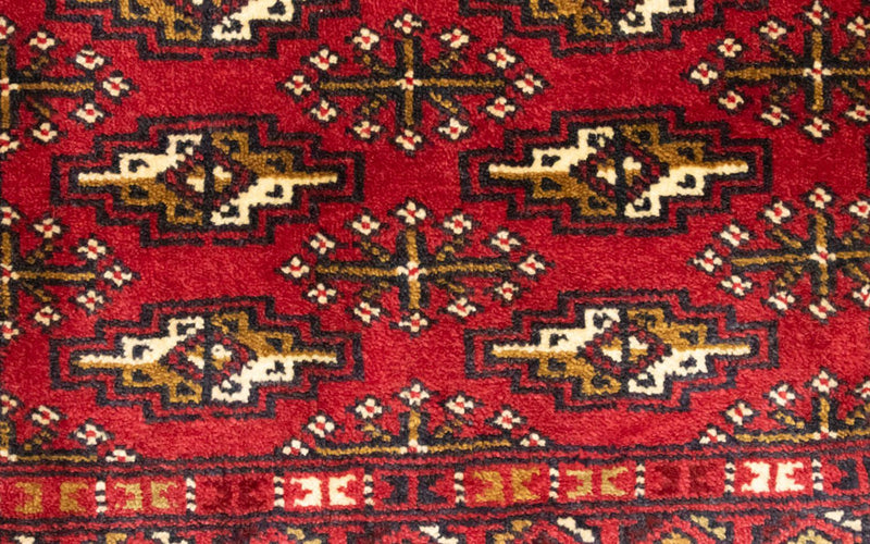 Tappeto corsia Tappeto Turkaman - 100 x 50 cm - rosso