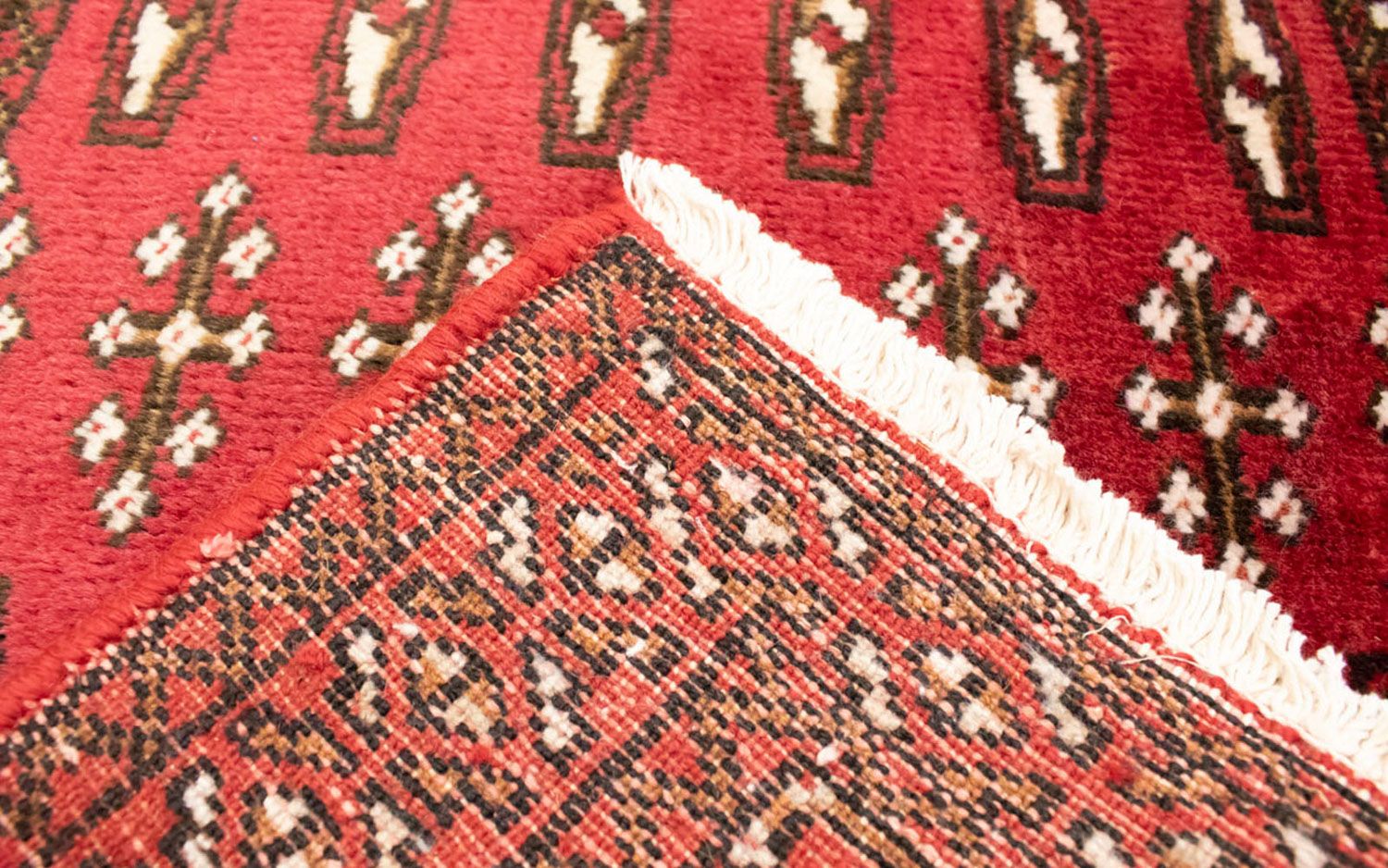 Tappeto corsia Tappeto Turkaman - 100 x 50 cm - rosso