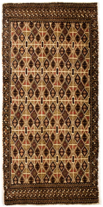 Tappeto Turkaman 50x100cm - Tappeto persiano