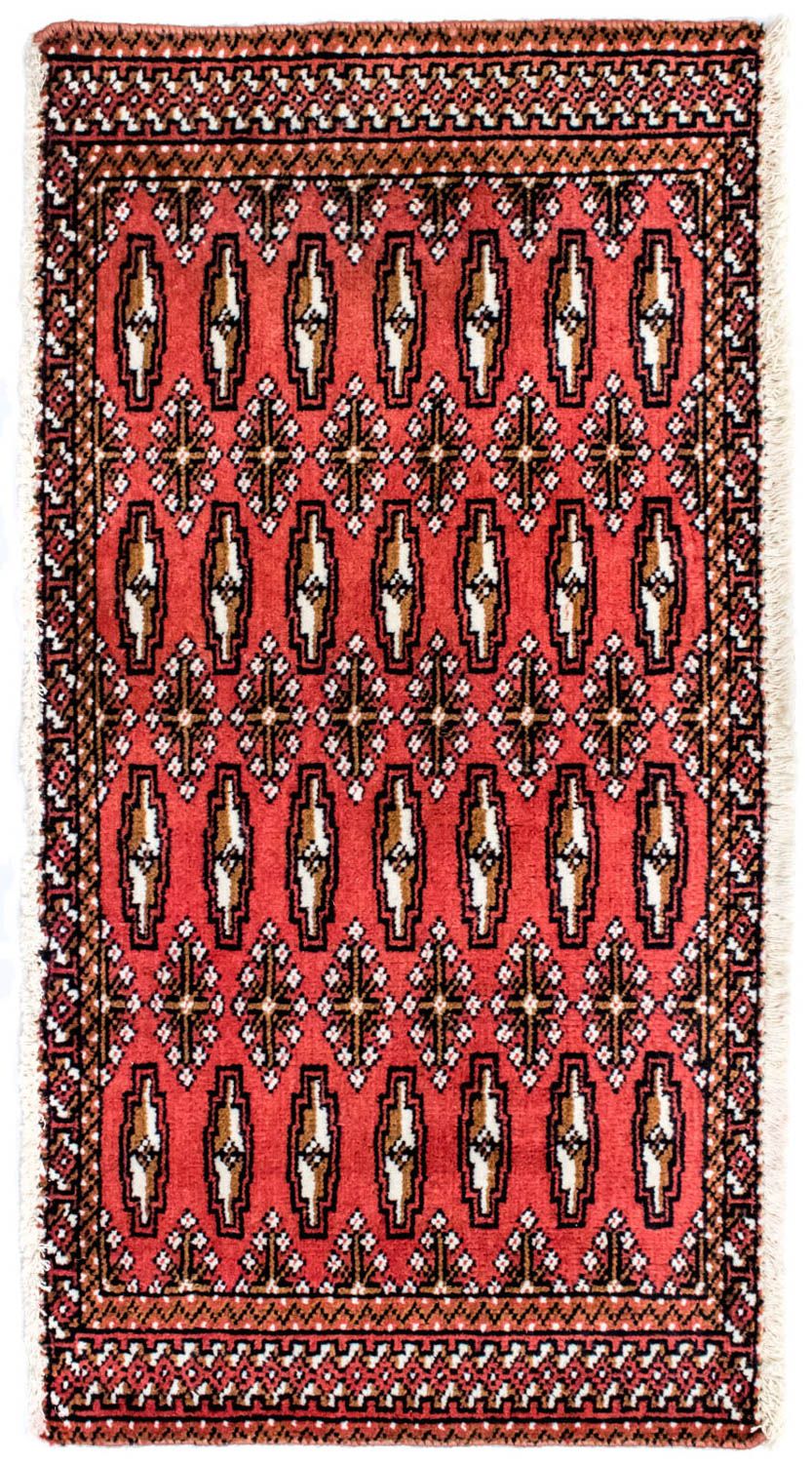 Tappeto corsia Tappeto Turkaman - 100 x 50 cm - rosso