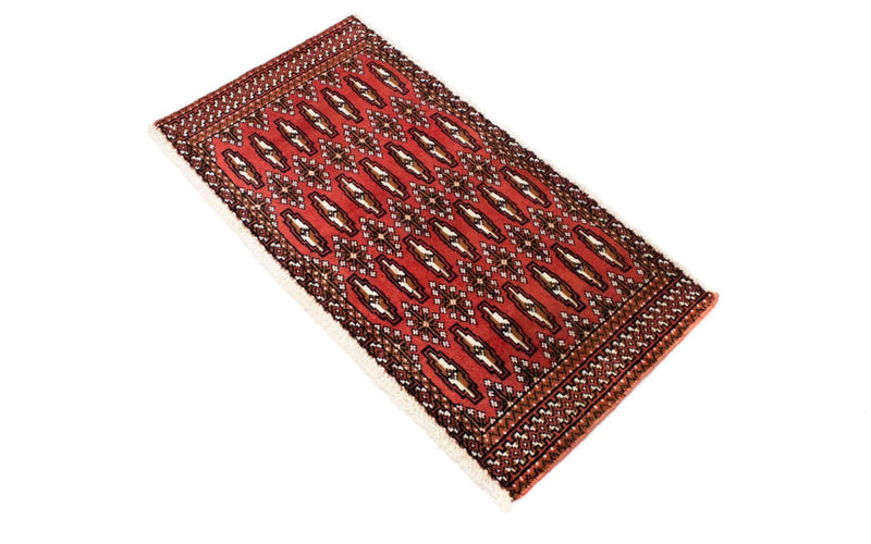 Tappeto corsia Tappeto Turkaman - 100 x 50 cm - rosso