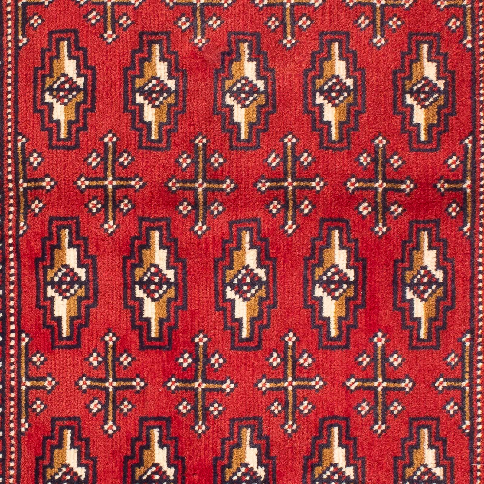 Tappeto corsia Tappeto Turkaman - 100 x 50 cm - rosso scuro