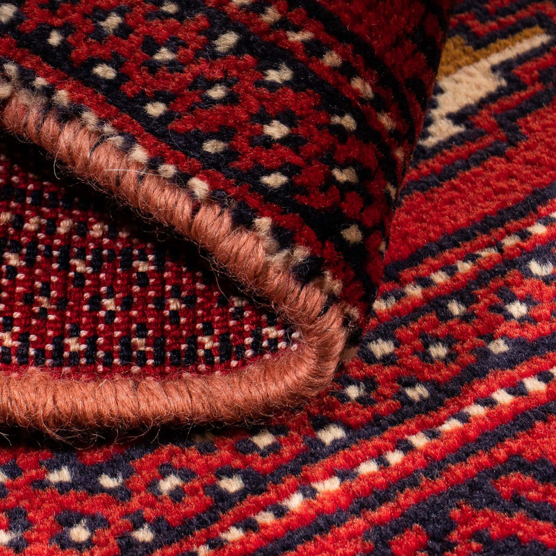 Tappeto corsia Tappeto Turkaman - 100 x 50 cm - rosso scuro