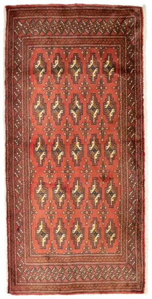 Tappeto Turkaman - 130 x 60 cm - ruggine