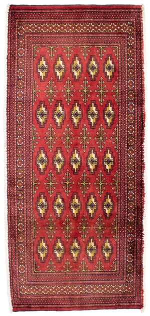 Tappeto Turkaman - 130 x 60 cm - rosso