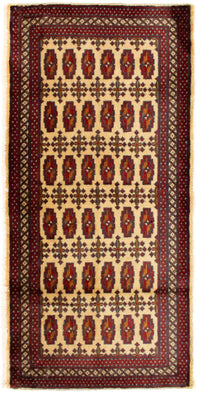 Tappeto Turkaman - 130 x 60 cm - beige