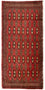 Tappeto Turkaman - 130 x 60 cm - rosso
