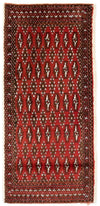 Tappeto Turkaman 60x130cm - Tappeto persiano - Rettangolo / Rosso / 60 x 130 cm Rettangolo