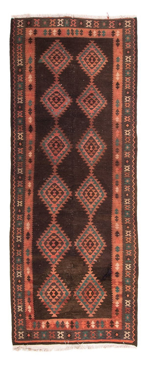 Tappeto corsia Tappeto Kelim - Vecchio - 290 x 110 cm - multicolore