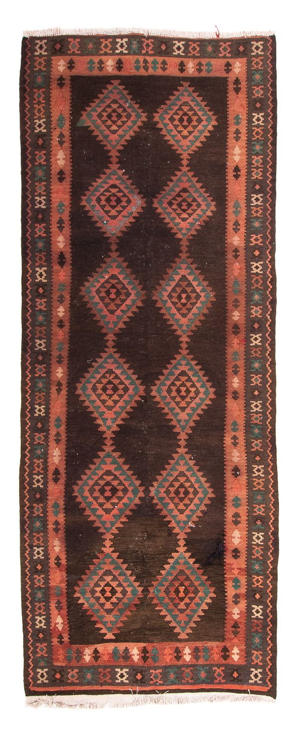 Tappeto corsia Tappeto Kelim - Vecchio - 290 x 110 cm - multicolore