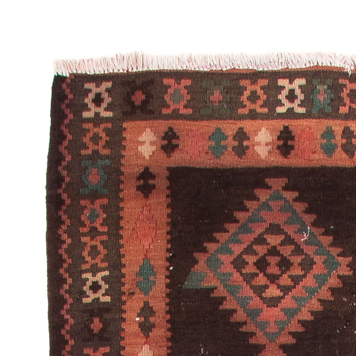 Tappeto corsia Tappeto Kelim - Vecchio - 290 x 110 cm - multicolore