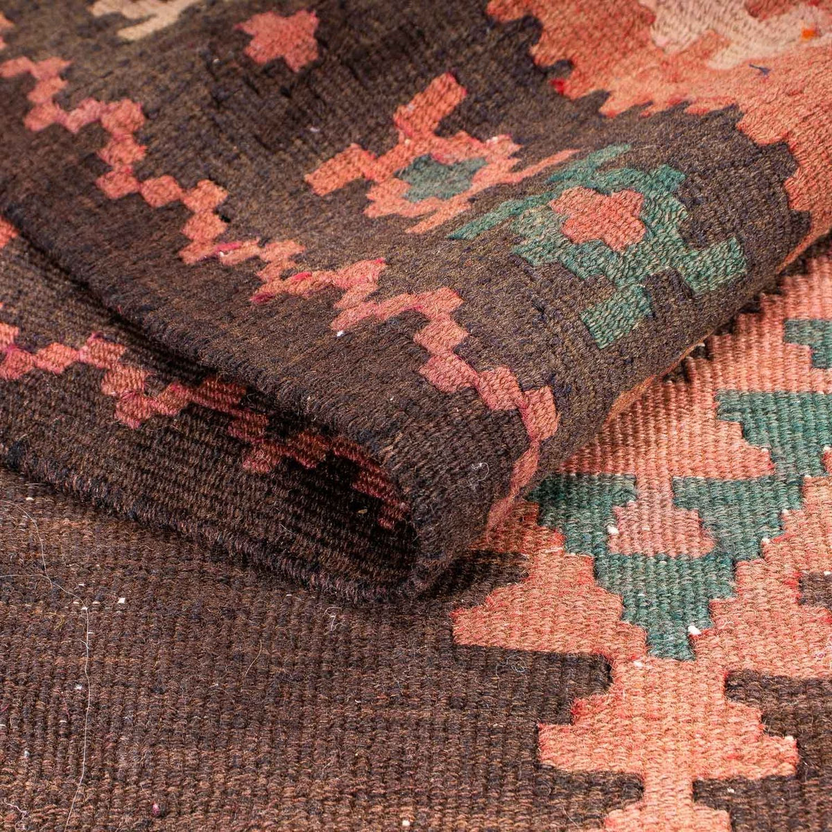 Tappeto corsia Tappeto Kelim - Vecchio - 290 x 110 cm - multicolore