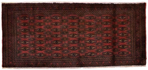Tappeto Turkaman - 130 x 60 cm - rosso
