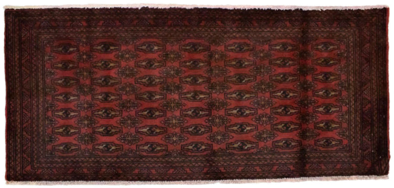 Tappeto Turkaman - 130 x 60 cm - rosso