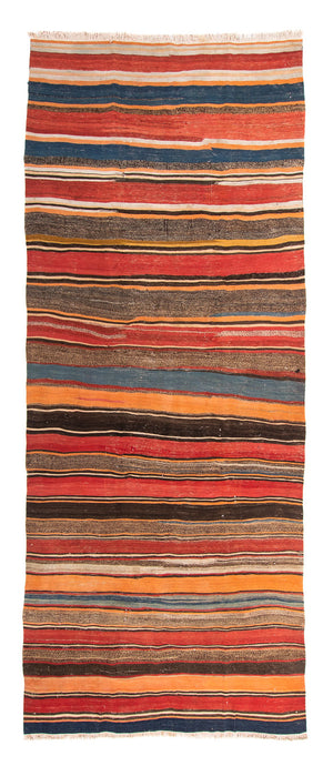 Tappeto corsia Tappeto Kelim - Vecchio - 330 x 135 cm - multicolore