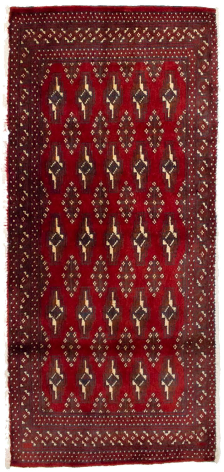 Tappeto Turkaman - 130 x 60 cm - rosso