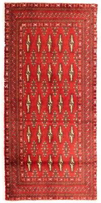 Tappeto Turkaman - 130 x 60 cm - rosso