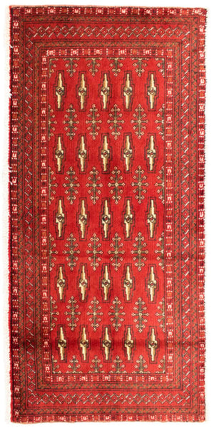 Tappeto Turkaman - 130 x 60 cm - rosso