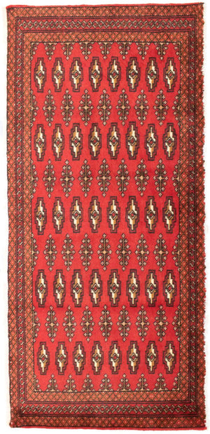 Tappeto Turkaman - 130 x 60 cm - rosso
