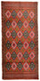 Tappeto Turkaman - 130 x 60 cm - arancione
