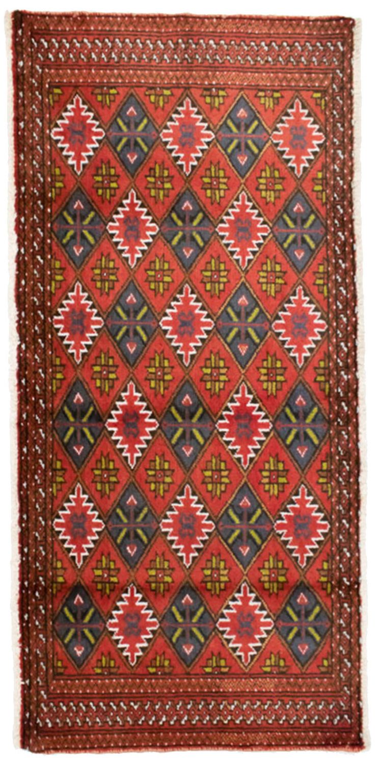 Tappeto Turkaman - 130 x 60 cm - arancione