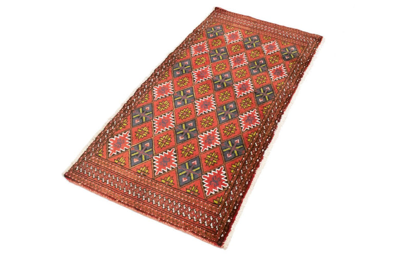Tappeto Turkaman - 130 x 60 cm - arancione