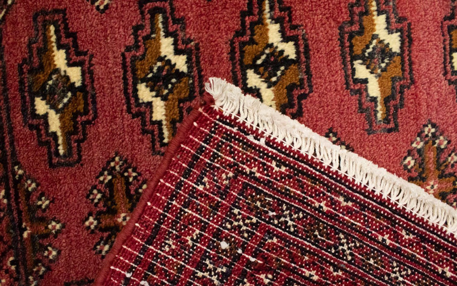 Tappeto Turkaman - 130 x 60 cm - rosso chiaro